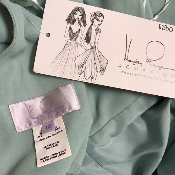 Hayley Paige Sleeveless Prom Bridesmaid Dress - Picture 7 of 8